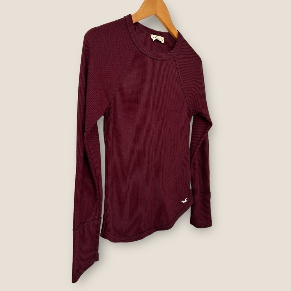 Hollister Burgundy Long Sleeve Top - Picture 2 of 8